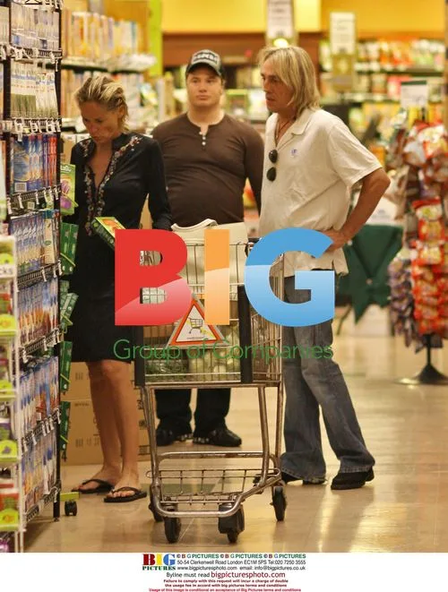 Sharon Stone and brother Michael grocery shopping