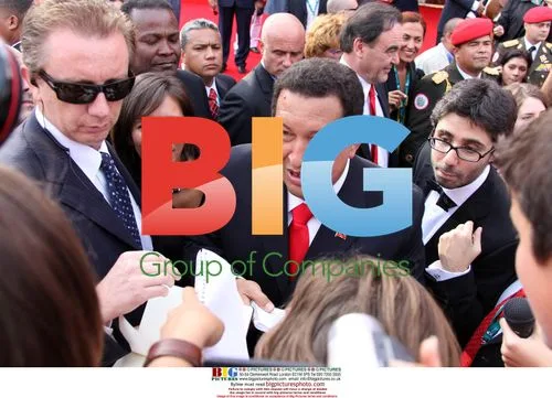 Oliver Stone and Hugo Chavez at 'South of the Border' Premiere