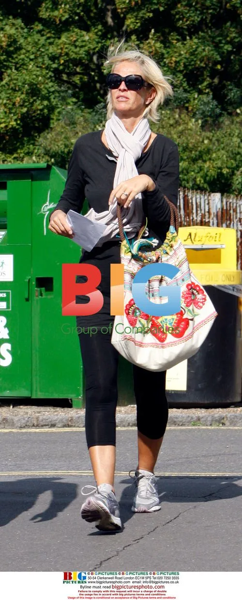 Ulrika Johnson and husband Brian Monet shopping