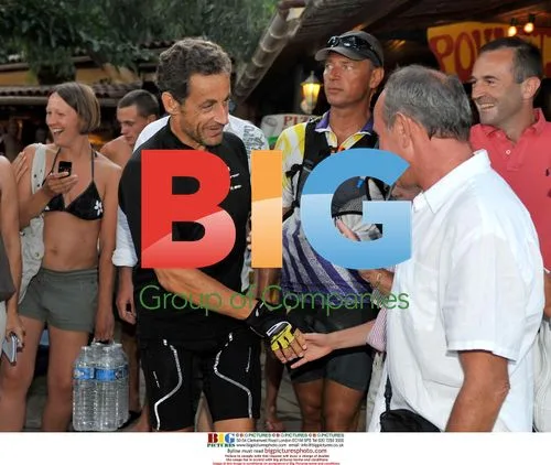 President Sarkozy Bikes at Cap Negre