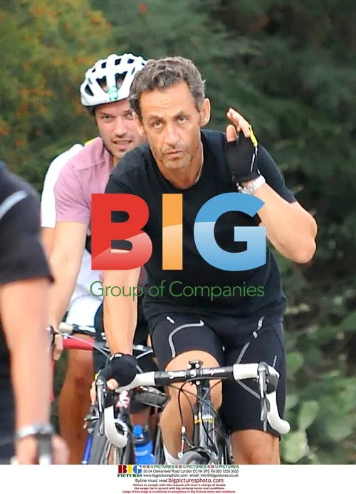 Sarkozy and Perez Bike Ride