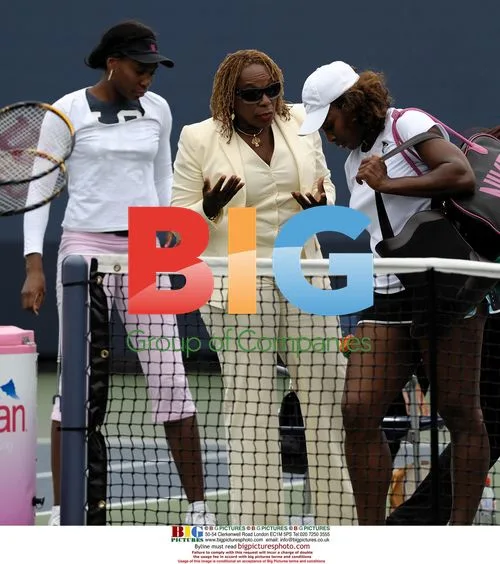 Serena Williams receives coaching