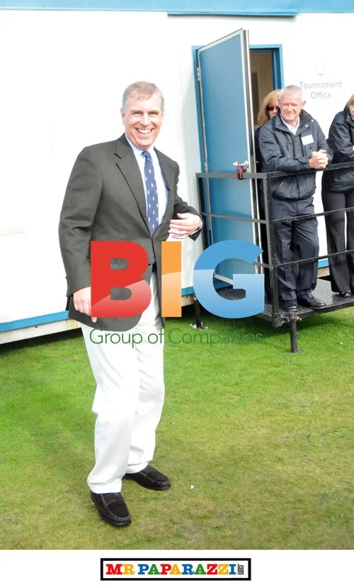 Prince Andrew at Dundonald Links Golf Course
