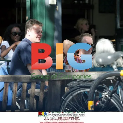 Suggs from Madness on moped, UK