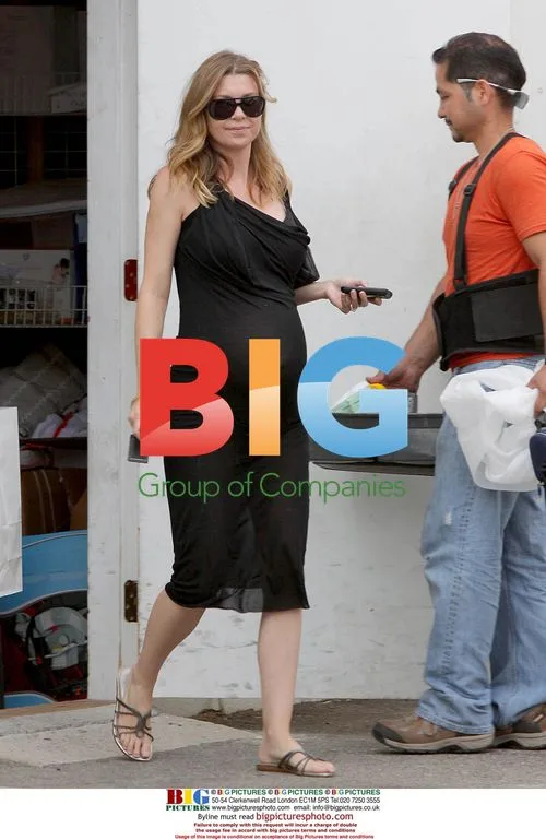 Pregnant Ellen Pompeo Baby Shopping