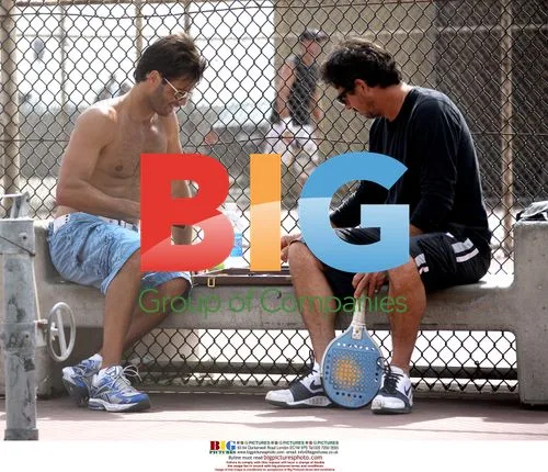 David Charvet Plays Paddle Ball