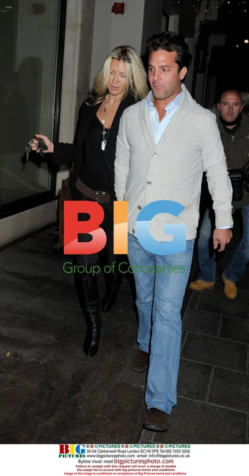 Caprice Valerie Bourret with Male Friend in London