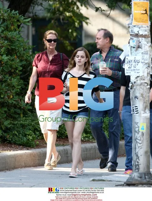Emma Watson with family in Providence