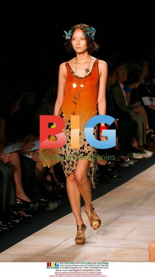 Model on Diane Von Furstenberg Runway