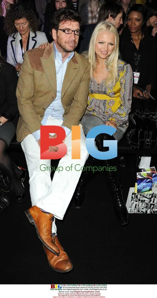 Boris Johnson and Joan Collins at Fashion Week