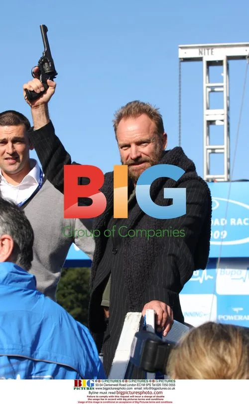 Sting and Steve Harmison at Great North Run