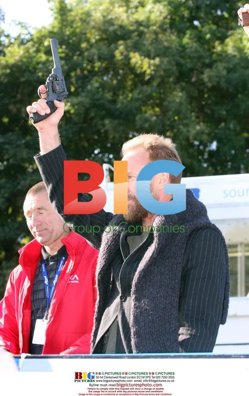 Sting and Steve Harmison at Great North Run