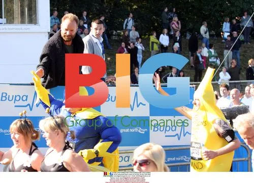 Sting and Harmison at Great North Run
