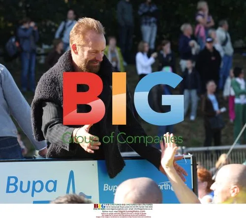 Sting and Harmison at Great North Run