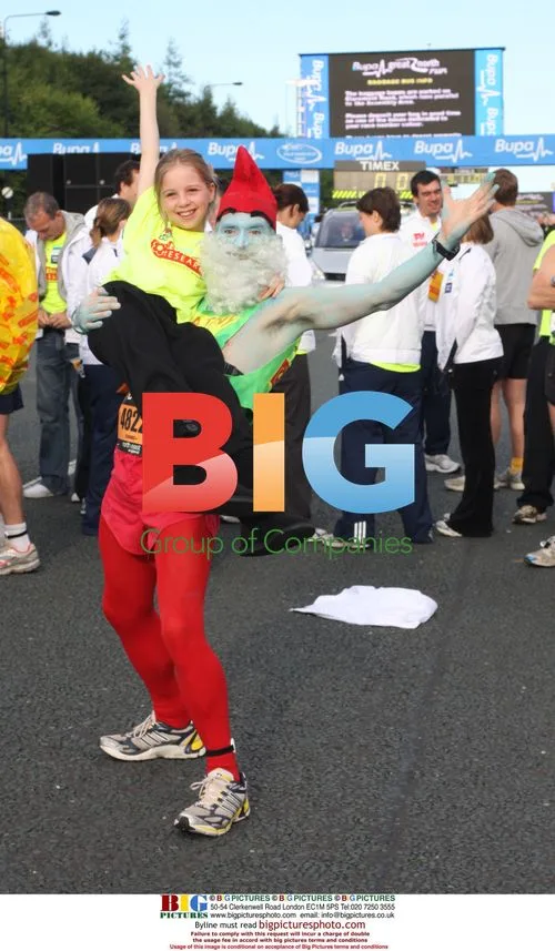 Sting and Steve Harmison at Great North Run