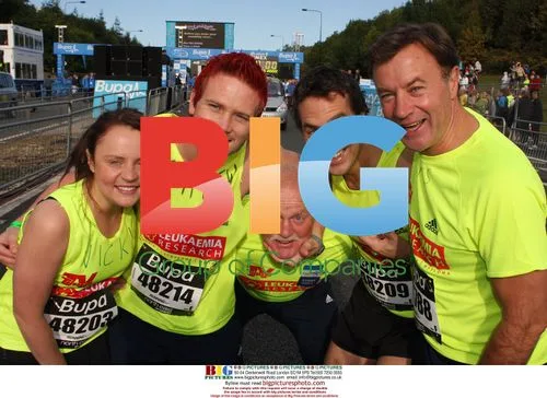 Sting and Steve Harmison at Great North Run