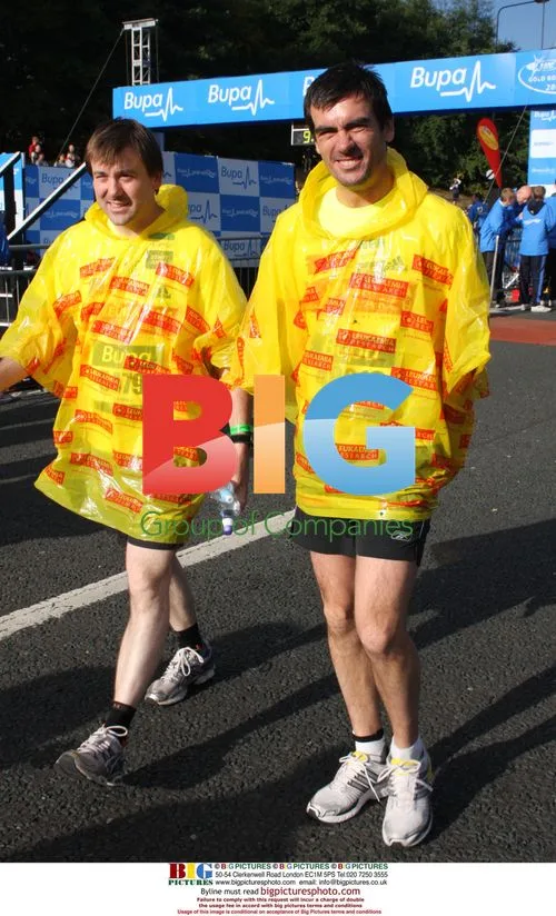 Sting and Steve Harmison at Great North Run