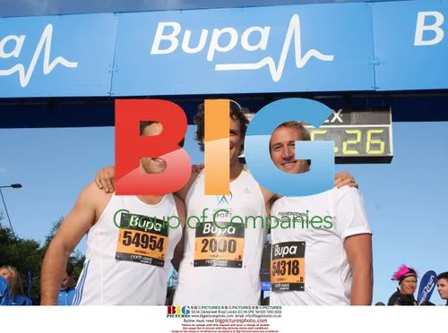 Sting and Steve Harmison at Great North Run