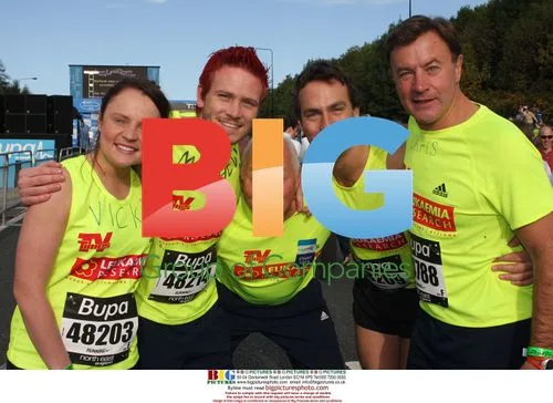 Sting and Steve Harmison at Great North Run