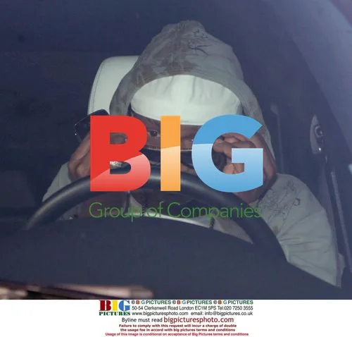 El-Hadji Diouf Arrives at Hilton Hotel