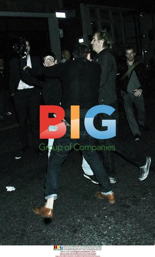 Kimberly Stewart and Rhys Ifans Leaving Soho Club
