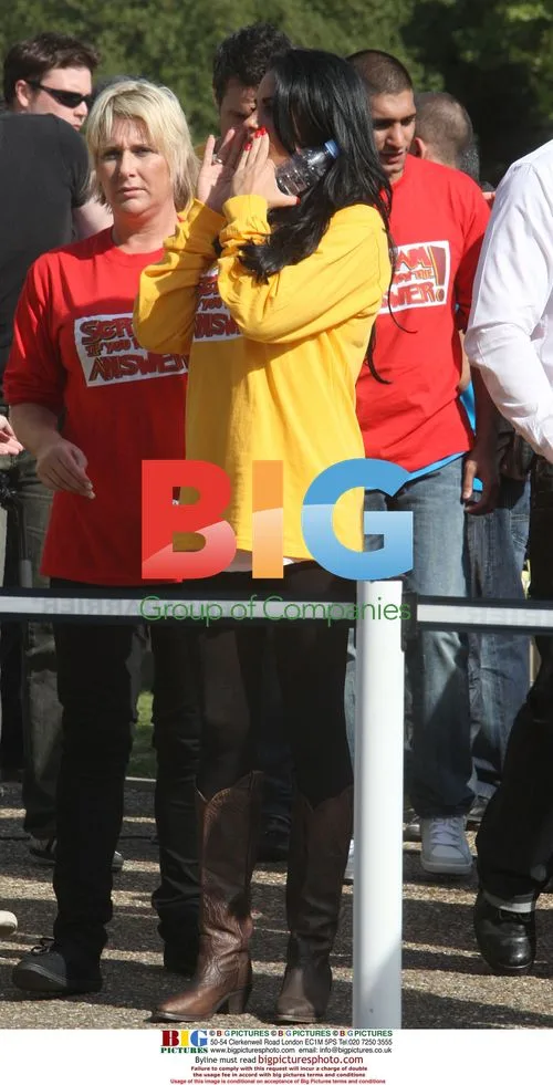 Katie Price at 'Scream if You Know the Answer' Taping