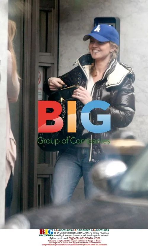Danniella Westbrook outside Max Clifford's office