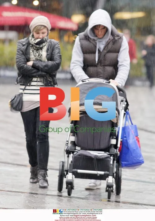 Gareth Gates and wife Suzanne leave Nandos in Birmingham