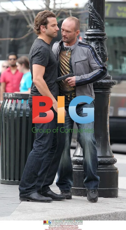 Bradley Cooper and Andrew Howard rehearse for 'The Dark Fields'