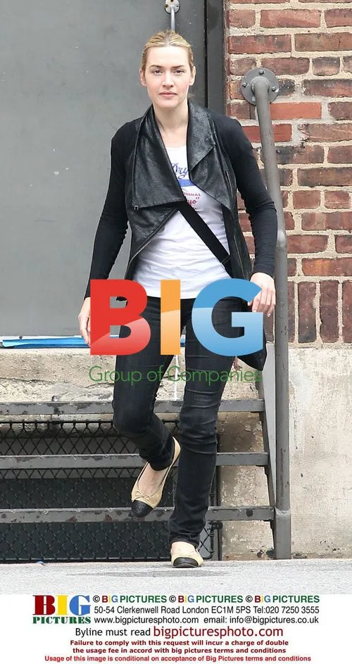 Kate Winslet and family in New York