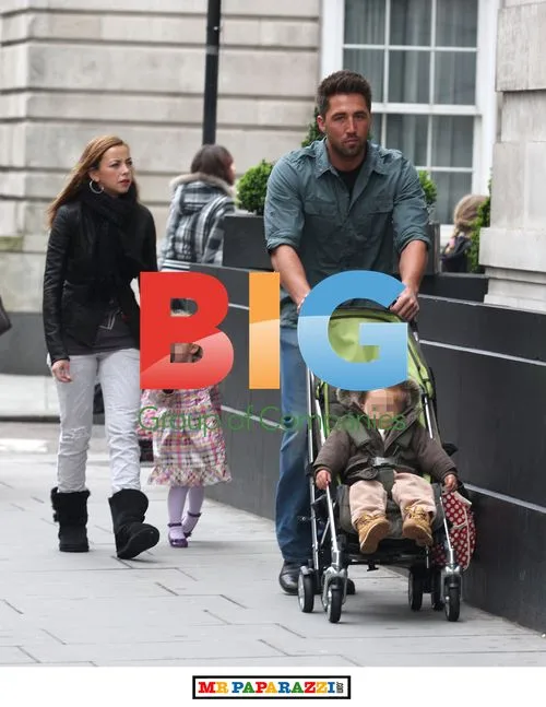 Charlotte Church with Family in London
