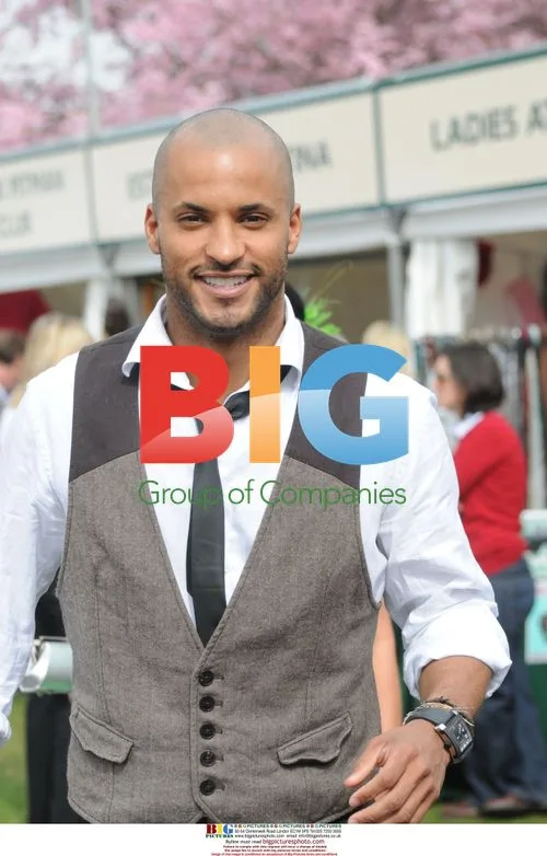 Ricky Whittle at Ladies Day in Aintree