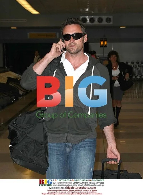 Hugh Jackman Arrives at JFK Airport