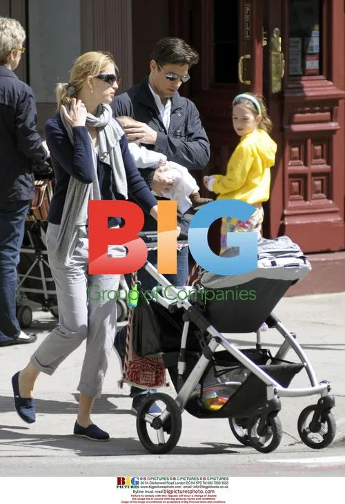Karolina Kurkova takes NYC stroll with fiance and baby