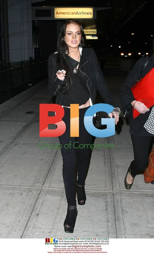 Lindsay Lohan at JFK Airport