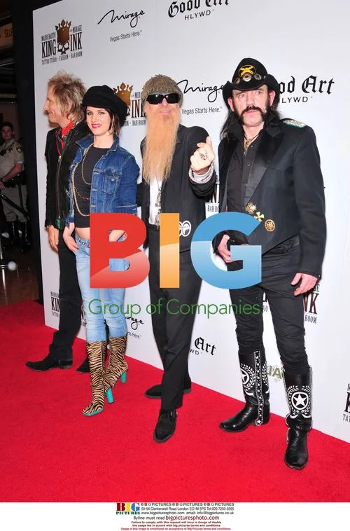 Juliette Lewis, Matt Sorum, Billy Gibbons & Lemmy Kilmister at Grand Opening