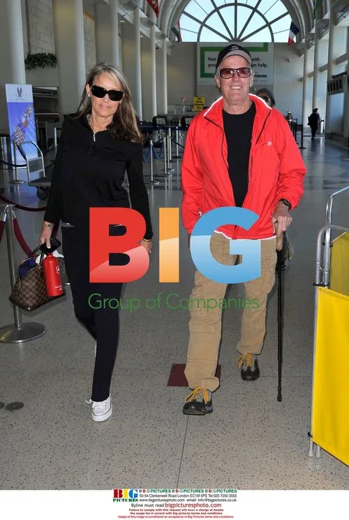 Peter Fonda and wife at LAX