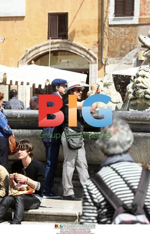 Robert Downey Jr. and son in Rome