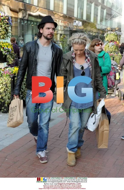 Hannah Spearritt and Andrew-Lee Potts Shopping in Dublin