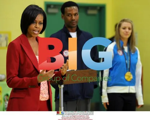 First Lady Michelle Obama exercises with students