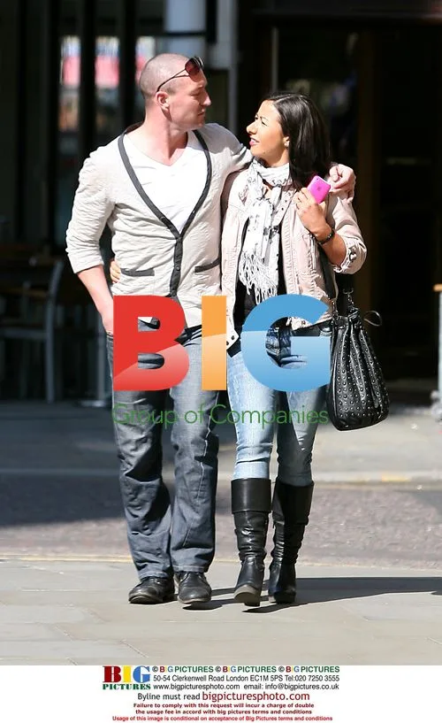 Hayley Tamaddon Enjoys Lunch with Fiance in Manchester