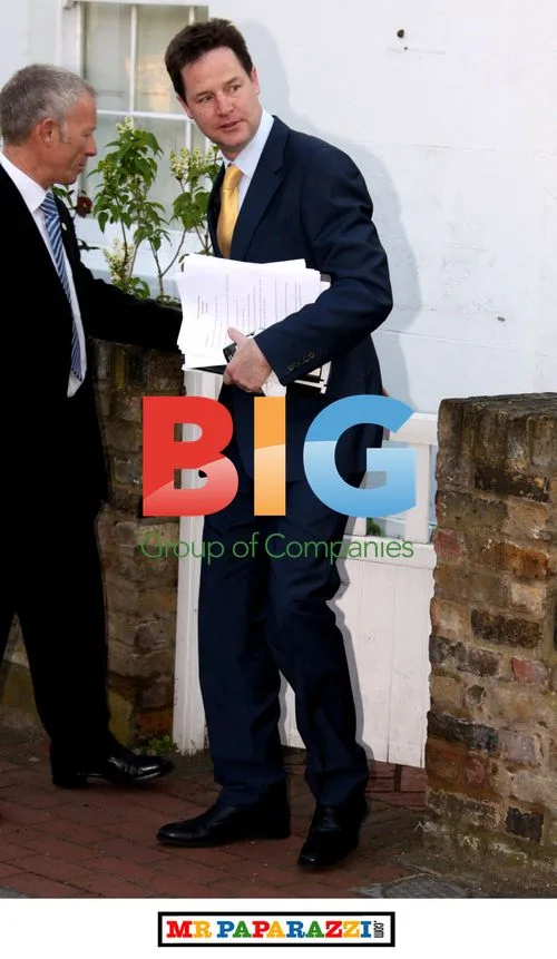 Nick Clegg and Miriam Gonzalez Durantez Leaving Home