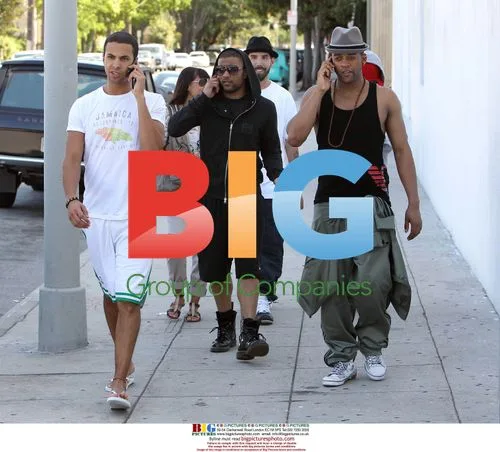 JLS Band Takes Lunch Break in LA