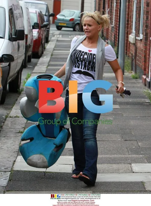 Kerry Katona Packing Car in UK