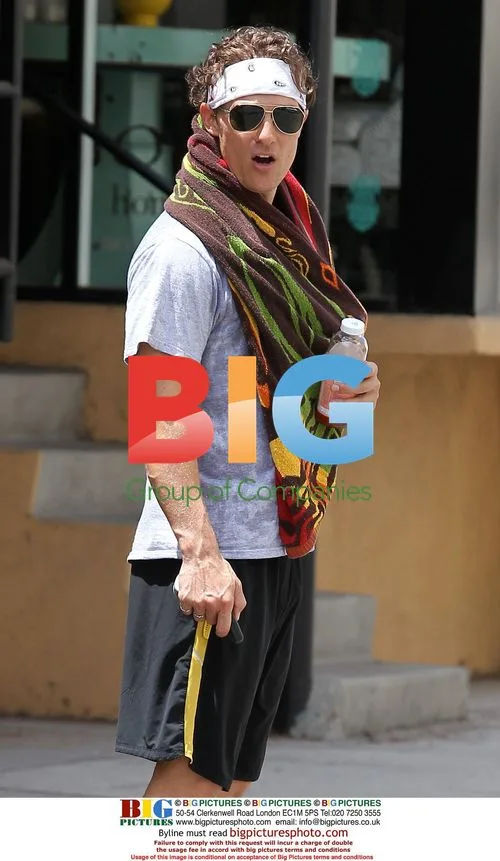 Matthew McConaughey Works Out in Studio City
