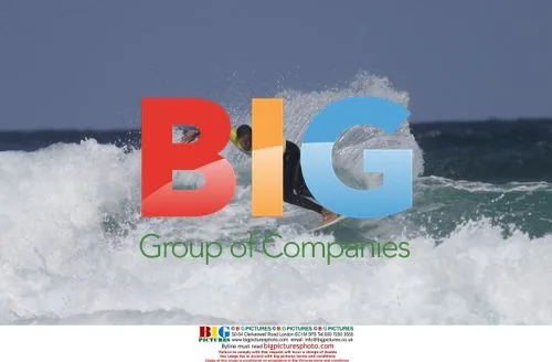 Surfer competing in Boardmasters in Newquay