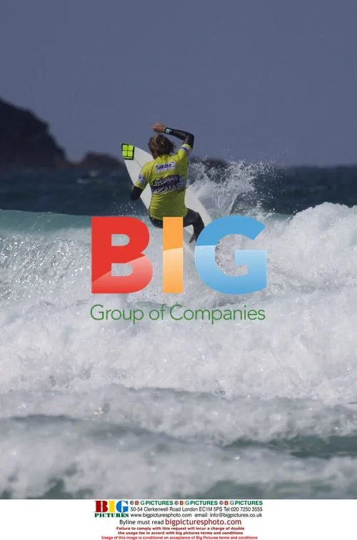 Nick Riley surfing at Boardmasters