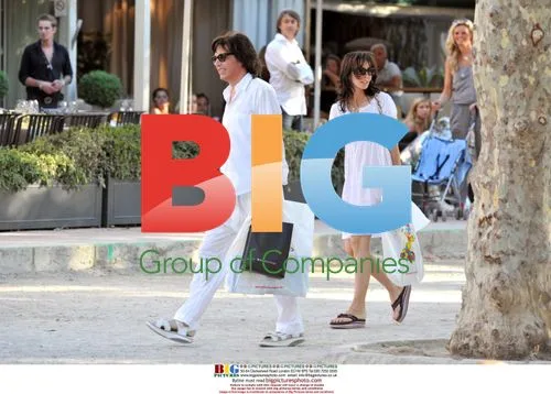Jean Michel Jarre and Anne Parillaud with Kids in Saint Tropez
