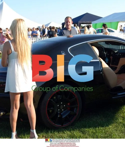 Michael Lohan Gets Into Maserati With Mystery Blonde