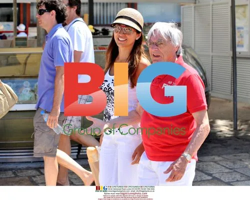 Bernie Ecclestone with Girlfriend and Friends in Croatia